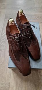 nw. Chique donkerbruine Italiaans leder/suede schoen mt. 43, Bruin, Fabiano Ricci, Nieuw, Ophalen of Verzenden