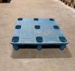55 Blauwe kunststof pallets 80x120 cm., 100 liter of meer, Ophalen of Verzenden, Zo goed als nieuw, Transportkar