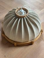 Grote vintage hanglamp jaren 70, lamp, plafondlamp, Huis en Inrichting, Lampen | Hanglampen, Ophalen, Gebruikt, Stof, Minder dan 50 cm