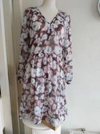 Bruin tinten bloemenprint jurk maat M/L Mango, Kleding | Dames, Jurken, Maat 38/40 (M), Mango, Bruin, Ophalen of Verzenden