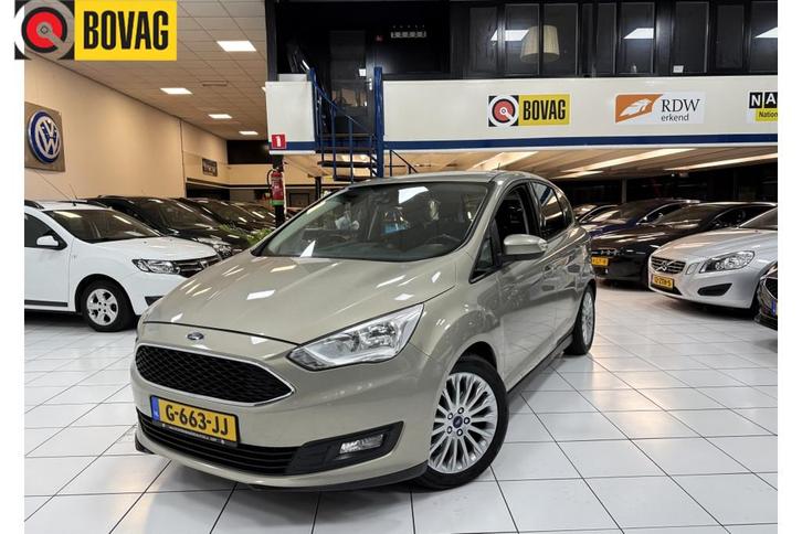 Ford C-MAX 1.0 Titanium Bovag Garantie (bj 2018), Auto's, Ford, Bedrijf, Te koop, C-Max, ABS, Achteruitrijcamera, Airbags, Airconditioning