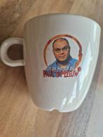 Grote beker kop mok D.E. 'op de koffie bij Paul de Leeuw', Overige materialen, Gebruikt, Ophalen of Verzenden, Overige stijlen