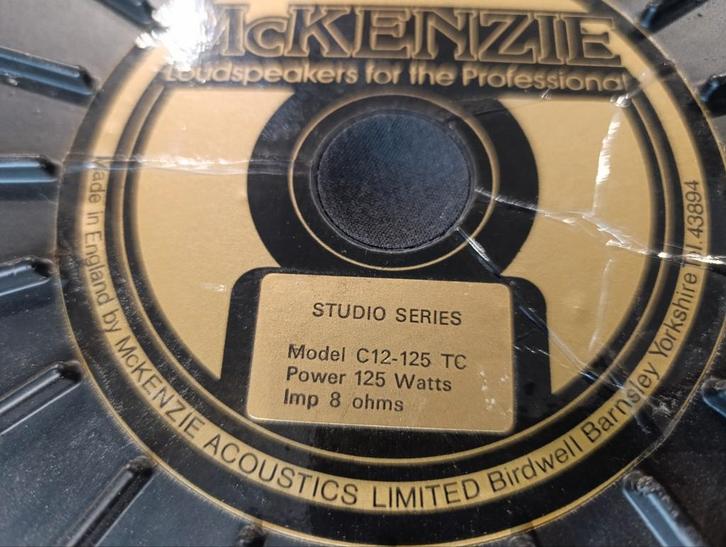 McKenzie Studio Series C12-125 TC Speaker, Muziek en Instrumenten, Instrumenten | Onderdelen, Gebruikt, Overige instrumenten, Ophalen