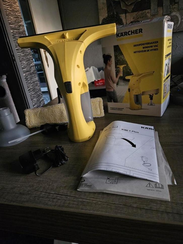 Nieuwe KÄRCHER Accu-raamreiniger KWI 1 Plus - Ruitenreiniger, Huis en Inrichting, Schoonmaakartikelen, Raamwisser of Trekker, Ophalen of Verzenden
