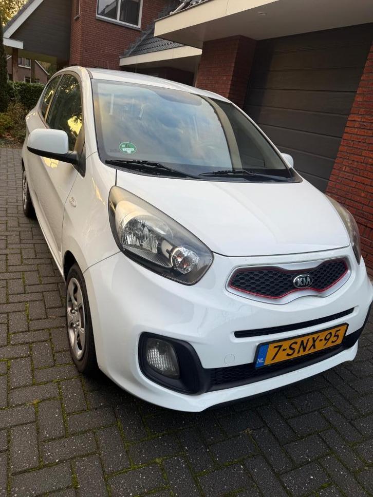 Kia Picanto 1.0 Cvvt 3-DRS 2013 Wit, Auto's, Kia, Particulier, Picanto, Airbags, Airconditioning, Elektrische buitenspiegels, Elektrische ramen