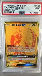Pokemon Hidden Fates SV93 TAPO KOKO GX PSA 9, Ophalen of Verzenden, Nieuw, Losse kaart, Foil