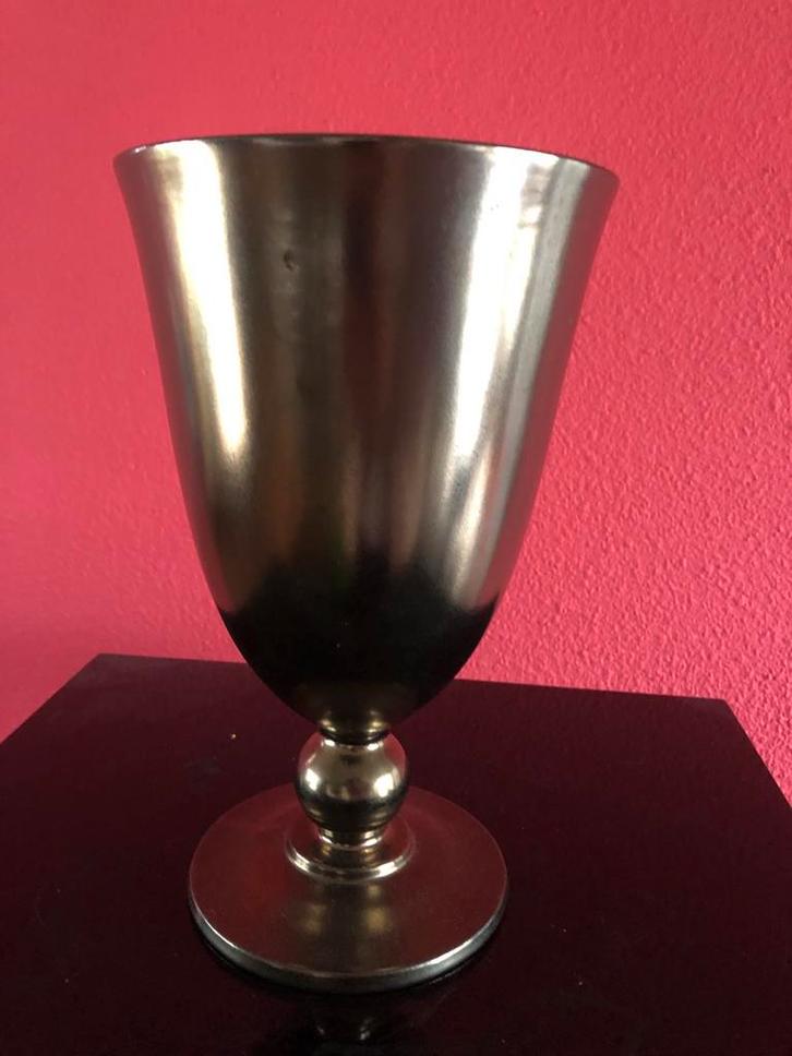 Cor Unum Keramiek Vaas - Brons Glazuur, Huis en Inrichting, Woonaccessoires | Vazen, Zo goed als nieuw, Overige kleuren, Minder dan 50 cm