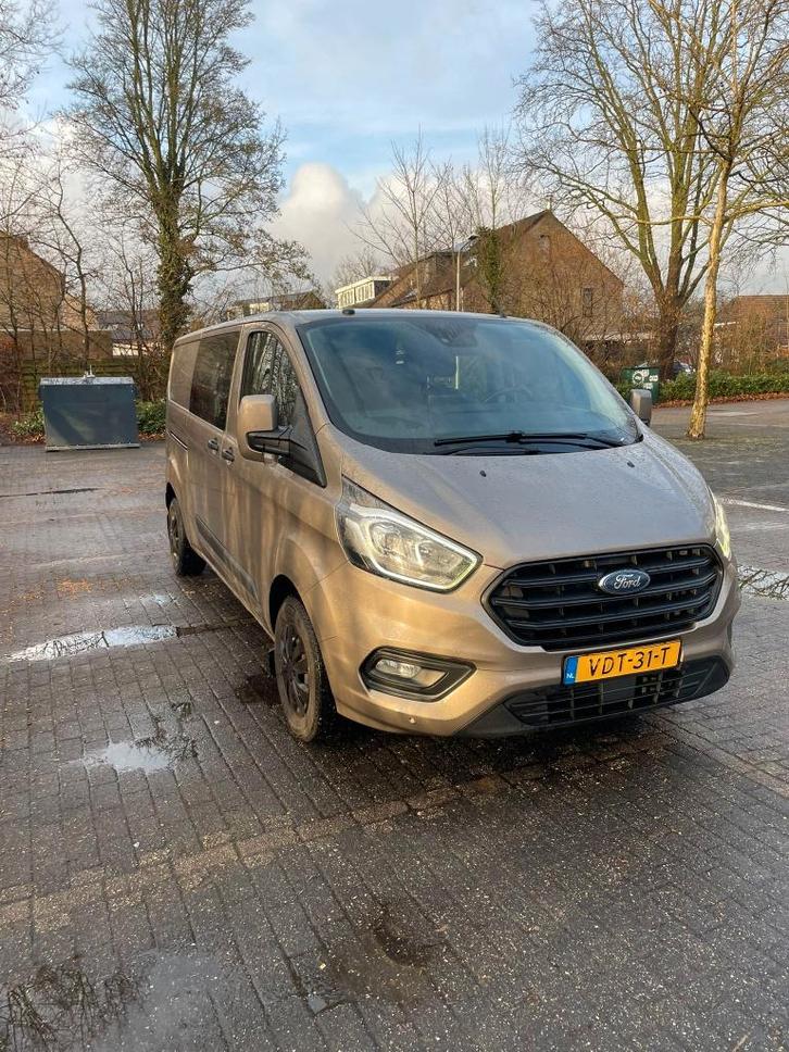 Ford Transit Custom 2019, Auto's, Bestelauto's, Particulier, Ford, Diesel, Origineel Nederlands, Zilver of Grijs