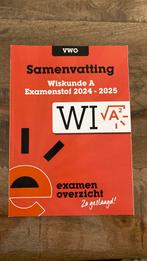 ExamenOverzicht - Samenvatting Examenstof Wiskunde A VWO, VWO, Wiskunde A, Ophalen of Verzenden, ExamenOverzicht