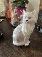 Angora Poes hoog 24 cm // keramiek, Ophalen of Verzenden, Zo goed als nieuw, Dier