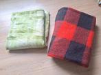 2 wollen dekens van zuiver scheerwol, Ophalen of Verzenden, Gebruikt