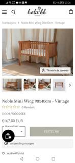 Noble Mini Wieg 90x40cm - Vintage met matras, Ophalen, Gebruikt, Wieg