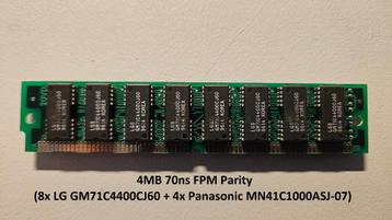 Vintage 72-pins FPM/EDO SDRAM (60ns 70ns 80ns) beschikbaar voor biedingen