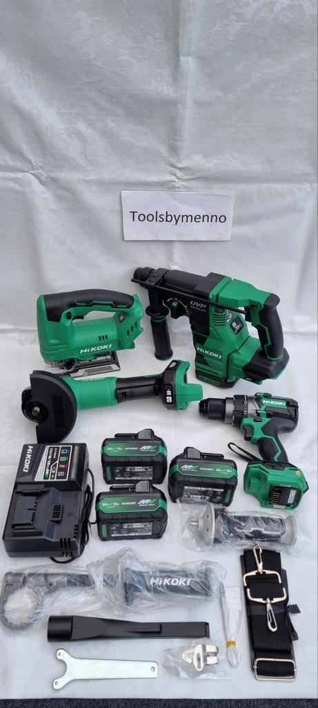 NIEUW 4 delige HiKoki combiset/comboset 36V-18V 5.0Ah Li-Ion, Doe-het-zelf en Verbouw, Gereedschap | Boormachines, Nieuw, 600 watt of meer