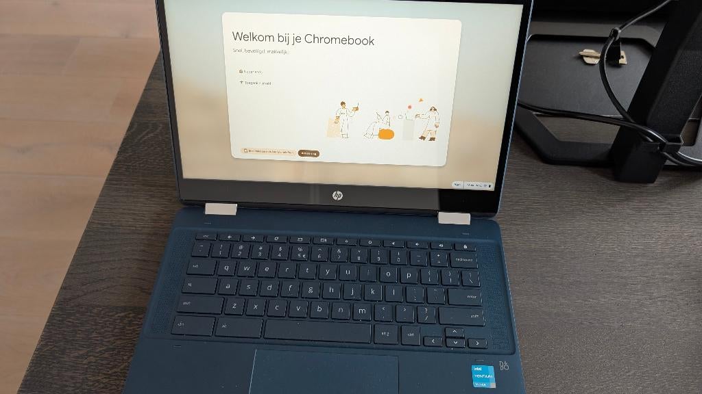 HP Chromebook x360 14b-cb0970nd, Ophalen, Qwerty, 8 GB, Touchscreen