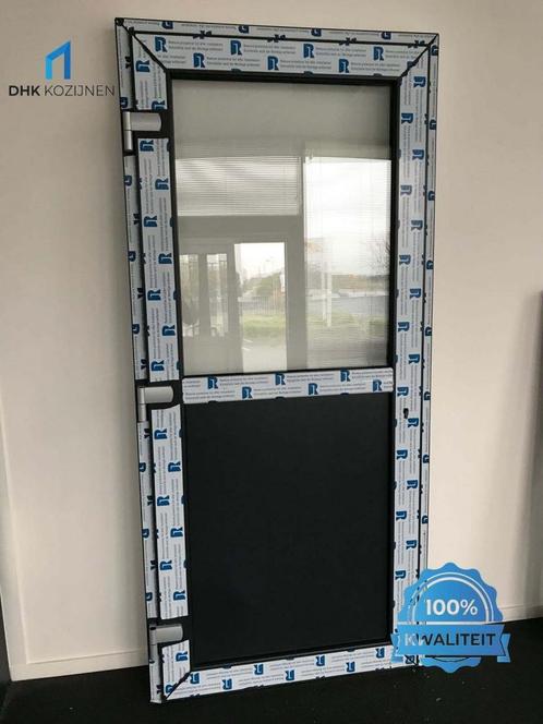 Antraciete Kunststof Deur - Verschillende maten Uit Voorraad, Doe-het-zelf en Verbouw, Deuren en Horren, Nieuw, Buitendeur, 215 cm of meer