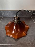 Vintage glazen hanglampje, Huis en Inrichting, Lampen | Hanglampen, Ophalen of Verzenden, Glas, Minder dan 50 cm