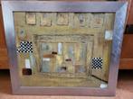 Mooi schilderij van Ehlin met lijst/ schilderij van Lucas, Ophalen of Verzenden, Zo goed als nieuw, Hout, 50 tot 75 cm