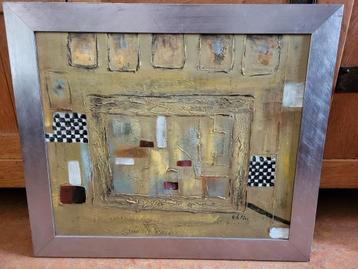 Mooi schilderij van Ehlin met lijst/ schilderij van Lucas  beschikbaar voor biedingen