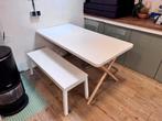 Eetkamerset | Tafel, bankje en stoelen | IKEA, Ophalen, Gebruikt, Scandinavisch, 4 tot 6 stoelen