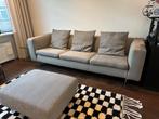 Grijze Gebruder Vienna Thonet 3 zitsbank incl Ottoman, Ophalen, Zo goed als nieuw