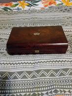 Mahoniehouten Speelkaarten Doos met Vakjes, Ophalen of Verzenden