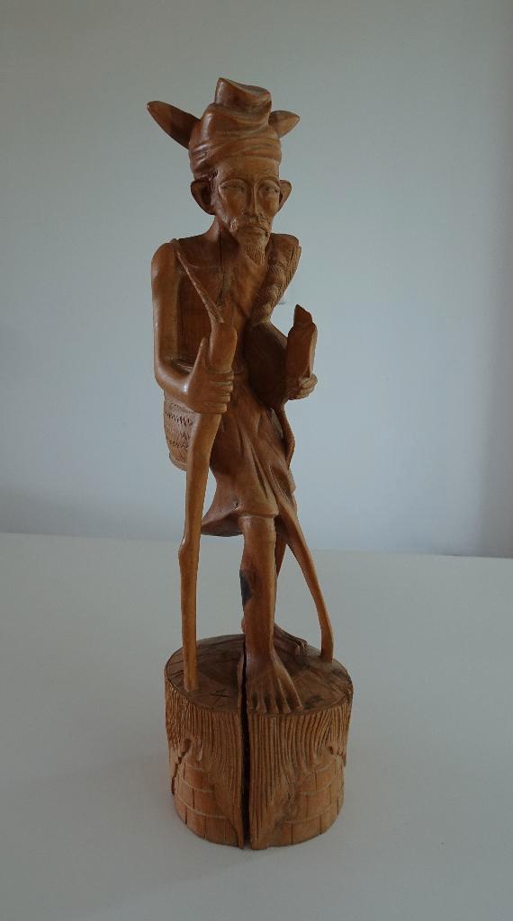 Vintage Houten Beeld uit Bali, Indonesië, Antiek en Kunst, Kunst | Beelden en Houtsnijwerken, Ophalen
