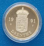 Legpenning Rijksmunt 1991 "DRENTHE", Postzegels en Munten, Penningen en Medailles, Verzenden, Overige materialen, Nederland