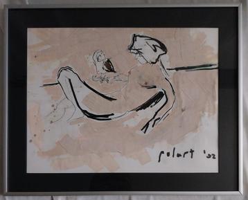 Michel Pol (1969) - Naakte dame met vogel - 1992 beschikbaar voor biedingen