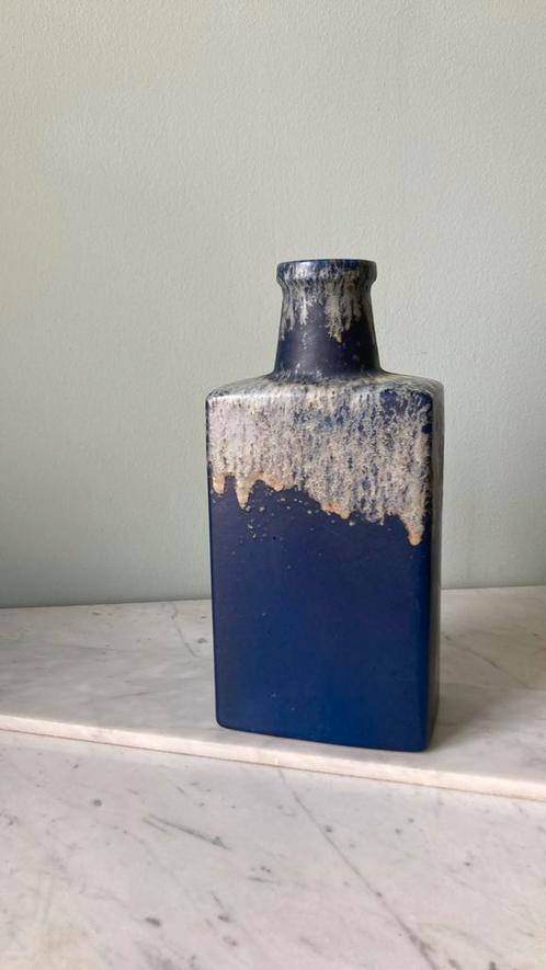 West-Germany vaas Scheurich model 281-30 blauw fat lava, Antiek en Kunst, Antiek | Keramiek en Aardewerk, Ophalen of Verzenden