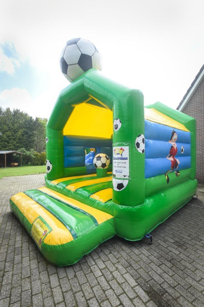 Springkussen voetbal, Hobby en Vrije tijd, Feestartikelen | Verhuur, Zo goed als nieuw, Overige, Ophalen