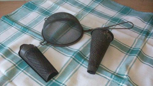 Antieke set keukengerei 3-delig, Antiek en Kunst, Curiosa en Brocante, Ophalen of Verzenden