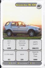 Kw4565 autokaartje mercedes benz ml 430 ( 8d ), Ophalen of Verzenden, Zo goed als nieuw, Auto's