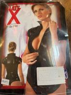 Latex shirt met rits en kraag nieuw xxl zwart, Ophalen of Verzenden, Nieuw