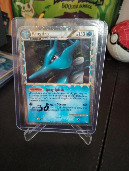 Kingdra (near mint), Hobby en Vrije tijd, Verzamelkaartspellen | Pokémon, Zo goed als nieuw, Losse kaart, Ophalen of Verzenden