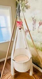Leander hangwieg compleet met matras en hemeltje, Ophalen, Zo goed als nieuw, Wieg