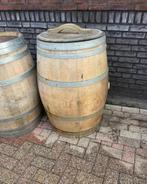 Eikenhouten regenton met los deksel, Ophalen, 150 liter of meer, Zo goed als nieuw, Bb