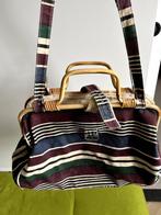 Zeer mooie en grote tas van canvas en bamboe, Sieraden, Tassen en Uiterlijk, Tassen | Damestassen, Ophalen of Verzenden, Gebruikt