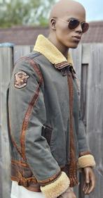 Pall Mall/ PME canvas / sheepskin vintage tussen jas (L en M, Kleding | Heren, Jassen | Winter, Maat 52/54 (L), Pall Mall PME Legend