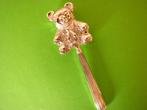 Mooie geheel Zilveren Rammelaar - Beertje lengte 12 cm, Antiek en Kunst, Verzenden, Zilver