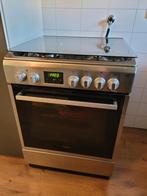 Whirlpool gasfornuis met oven zilver grijs., Witgoed en Apparatuur, Fornuizen, Ophalen, Gebruikt, 60 cm of meer, 4 kookzones