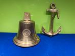 Antieke Scheepsbel & Anker - Brons/Koper, Antiek en Kunst, Antiek | Koper en Brons, Ophalen of Verzenden, Brons