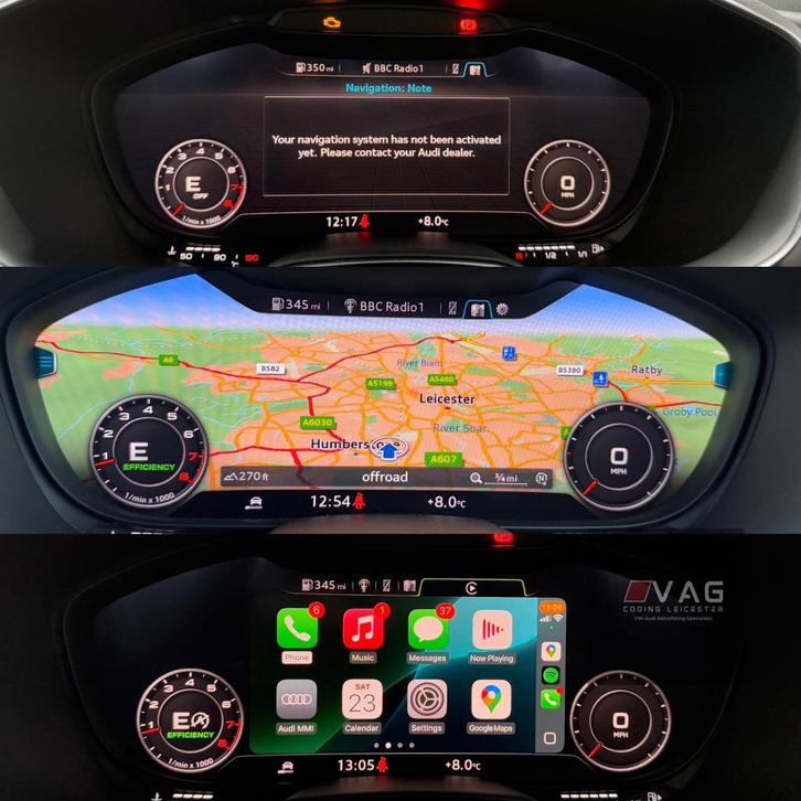 Audit TT Apple CarPlay/Android Auto + Navigatie Update, Computers en Software, Navigatiesoftware, Nieuw, Update, Heel Europa, Ophalen of Verzenden