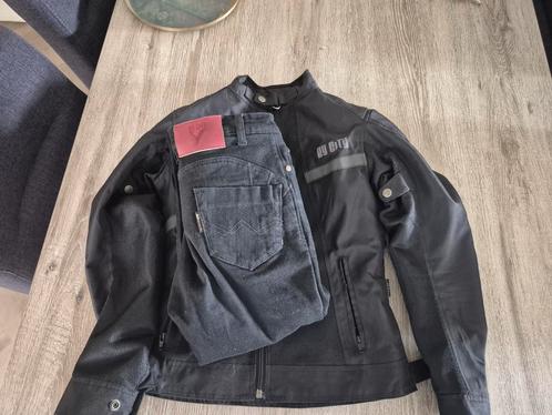 Paar keer gedragen motorkleding broekman 28 en jas maat S, Motoren, Kleding | Motorkleding, Dames, Tweedehands, Ophalen of Verzenden