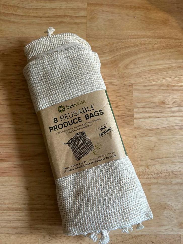 Herbruikbare zakken Beewise, Huis en Inrichting, Keuken | Textiel, Nieuw, Ophalen of Verzenden