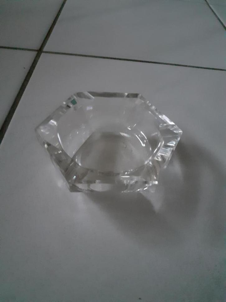 Kristallen asbak, Antiek en Kunst, Antiek | Glas en Kristal, Ophalen of Verzenden