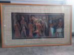 Afbeelding uit Egypte op papyrus., Antiek en Kunst, Ophalen