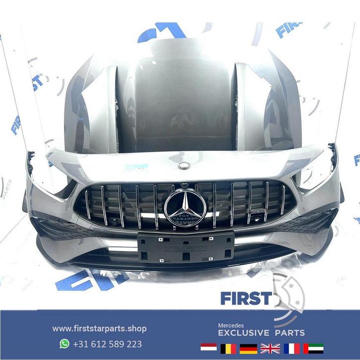 W177 A KLASSE FACELIFT A35 AMG VOORKOP AERO PERFORMANCE GRIJ, Auto-onderdelen, Carrosserie en Plaatwerk, Bumper, Mercedes-Benz