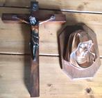 KRUISBEELD EN HOOFD MADONNA / MARIA, Verzamelen, Ophalen of Verzenden, Gebruikt, Christendom | Katholiek