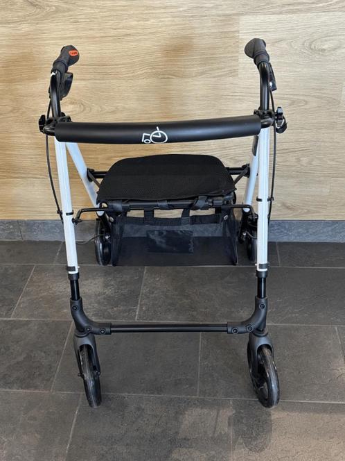 Rollator Excel Litewalk Classic wit, licht en verstelbaar, Diversen, Rollators, Nieuw, Lichtgewicht, Opvouwbaar, Ophalen of Verzenden